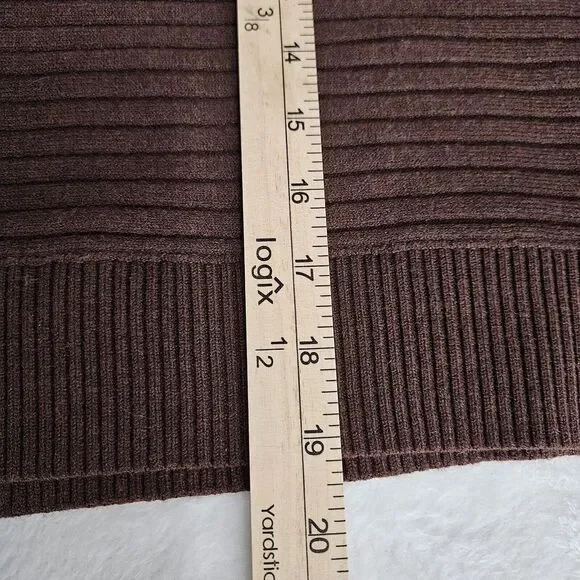 Free People Sweater S Sublime Pullover in Chocolate Lava Ribbed‎ Boho Whimsigoth - Picture 4 of 14